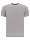 Zanone Grey T-shirt With Soft Cotton-elastane Blend