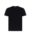 Zanone Jersey Crew Neck T-shirt In Black