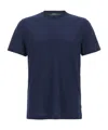 Zanone Crew Neck Plain Short Sleeves T-shirt In Blue