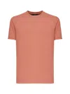 Zanone Cotton T-shirt In Peach