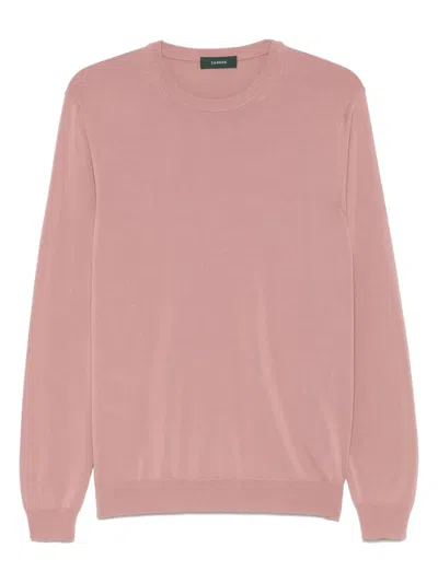 Zanone Cotton Top In Pink