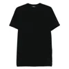 Zanone Crew Neck Short Sleeve Basic T-shirt In Black
