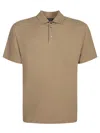 Zanone Classic Polo Shirt With Three-button Placket In Beige