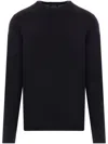 Zanone Slim Fit Crewneck Long Sleeve T-shirt In Blue