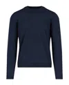 Zanone Crew-neck Long-sleeve Jumper In Black