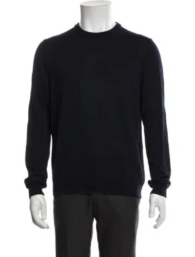 Pre-owned Zanone Crew Neck Long Sleeve Pullover In Black