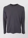 Zanone Crew Neck Long Sleeves Plain T-shirt In Blue
