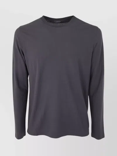 ZANONE CREW NECK LONG SLEEVES PLAIN T-SHIRT