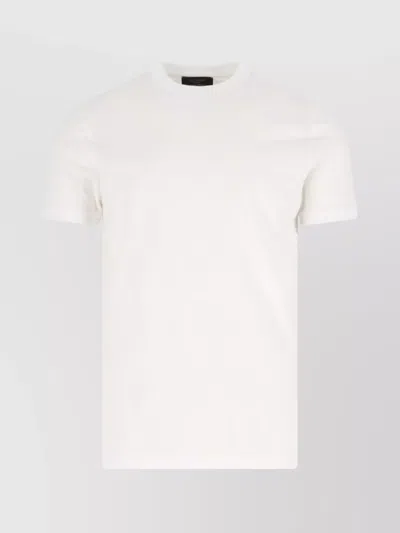 Zanone Crew Neck Plain Design In White
