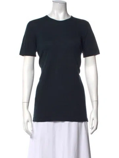 Pre-owned Zanone Crew Neck Short Sleeve T-shirt In Blue