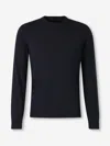 Zanone Round-neck Sweater In Blue