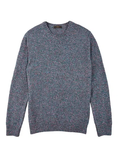 Zanone Crew-neck Sweater In Blue