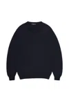 Zanone Knit Pullover Regular Fit Crew Neck In Blue