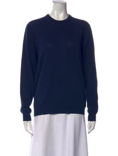 Pre-owned Zanone Crew Neck Sweater In Blue