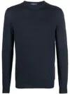 Zanone Crew Neck Sweater Clothing In Blue