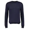 Zanone Ribbed Crew Neck Sweater With Long Sleeves In Multicolor