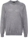 Zanone Crew-neck Sweater In Grau