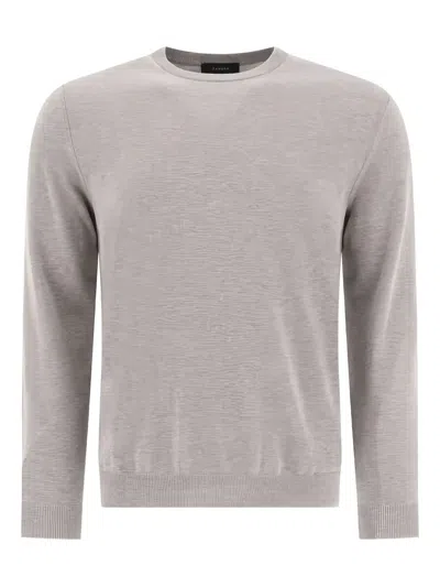 Zanone Crew-neck Sweater In Gray