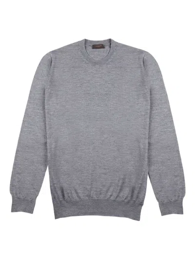 Zanone Crew-neck Sweater In Gray