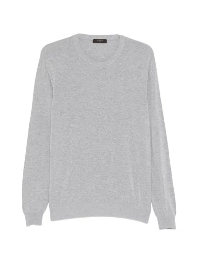 Zanone Crew-neck Sweater In Gray