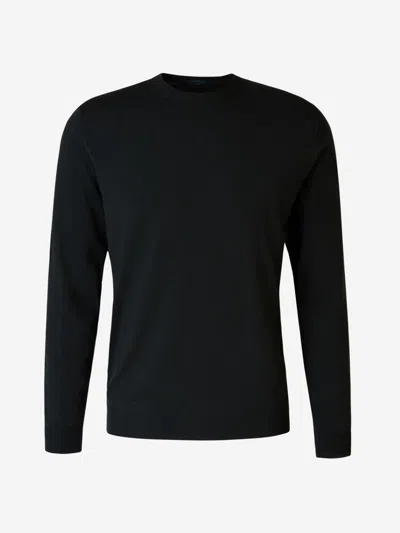 Zanone Round-neck Sweater In Gold