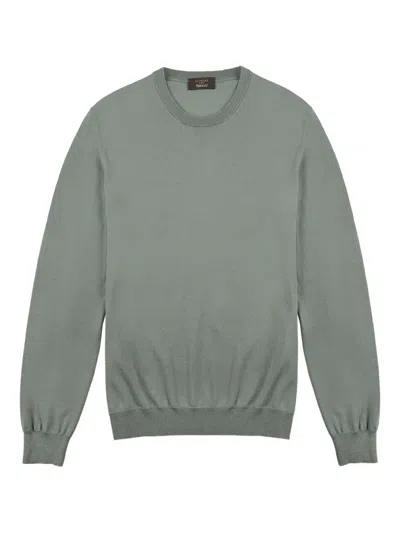 Zanone Crew-neck Sweater In Green