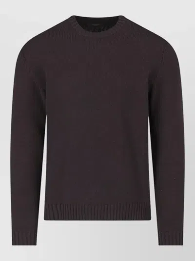 Zanone Crew Neck Sweater Long Sleeve Regular Fit In Multi