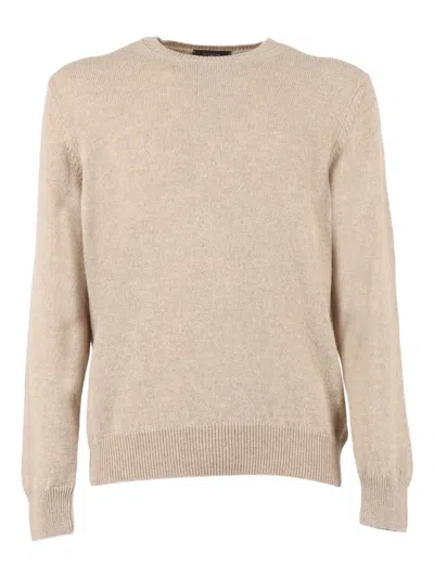Zanone Crew-neck Sweater In Neutral