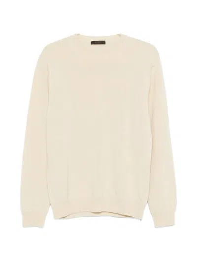 Zanone Crew Neck Sweater In Neutral