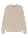 Zanone Man Sweater Beige Size 46 Virgin Wool In Neutrals