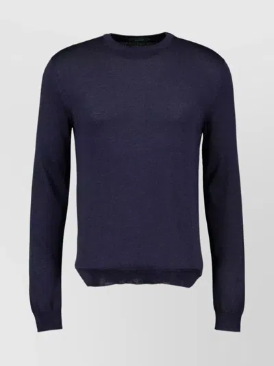 ZANONE CREW NECK SWEATER RIBBED CUFFS