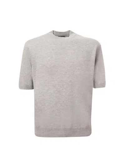 Zanone Crew-neck Sweater  In Grey