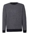 Zanone Crew-neck Wool Jumper In Black