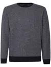 Zanone Crew-neck Wool Jumper In Blue