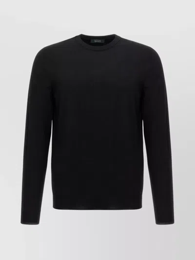 ZANONE CREW NECK WOOL SWEATER WITH RIBBED FINISH