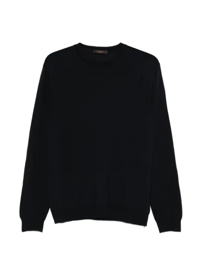 Zanone Pullover Mit Rundhalsausschnitt In Black