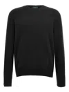 Zanone Black Crewneck Sweater In Black