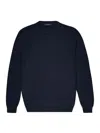 Zanone Knit Pullover Regular Fit Crew Neck In Blue