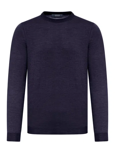 Zanone Crewneck Sweater In Blue