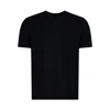 Zanone Crew Neck Short Sleeve Basic T-shirt In Black
