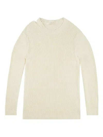 Zanone Cut-out Crew-neck Sweater In Black