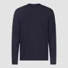 Zanone Long-sleeve Crew-neck Top In Blue