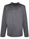 Zanone Dark Grey Slim Long Sleeve T-shirt In Brown