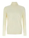 Zanone Turtleneck Sweater With Long Sleeves And Ribbed Finish In Yellow