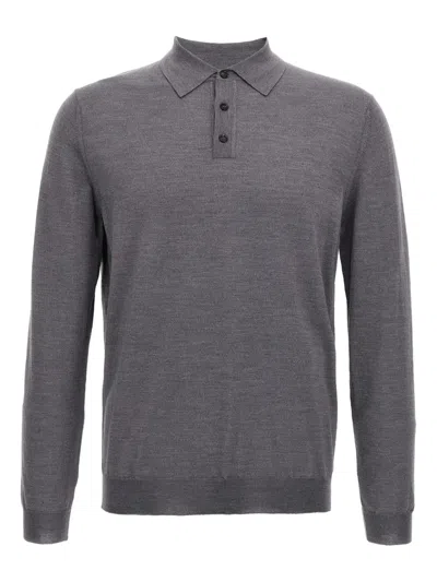 ZANONE FINE-KNIT POLO SHIRT