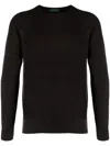 Zanone Fine-knit Raglan-sleeve Jumper In Brown