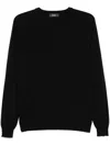 Zanone Virgin Wool Sweater In Black