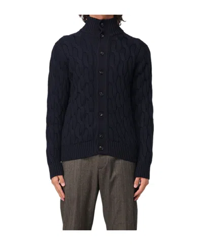 Zanone Fine-knit Sweater In Black