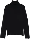 Zanone Fine-knit Certified Flexwool Slim Fit Turtleneck Sweater In Blue