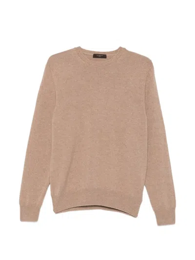 Zanone Fine-knit Crew-neck Sweater In Neutral